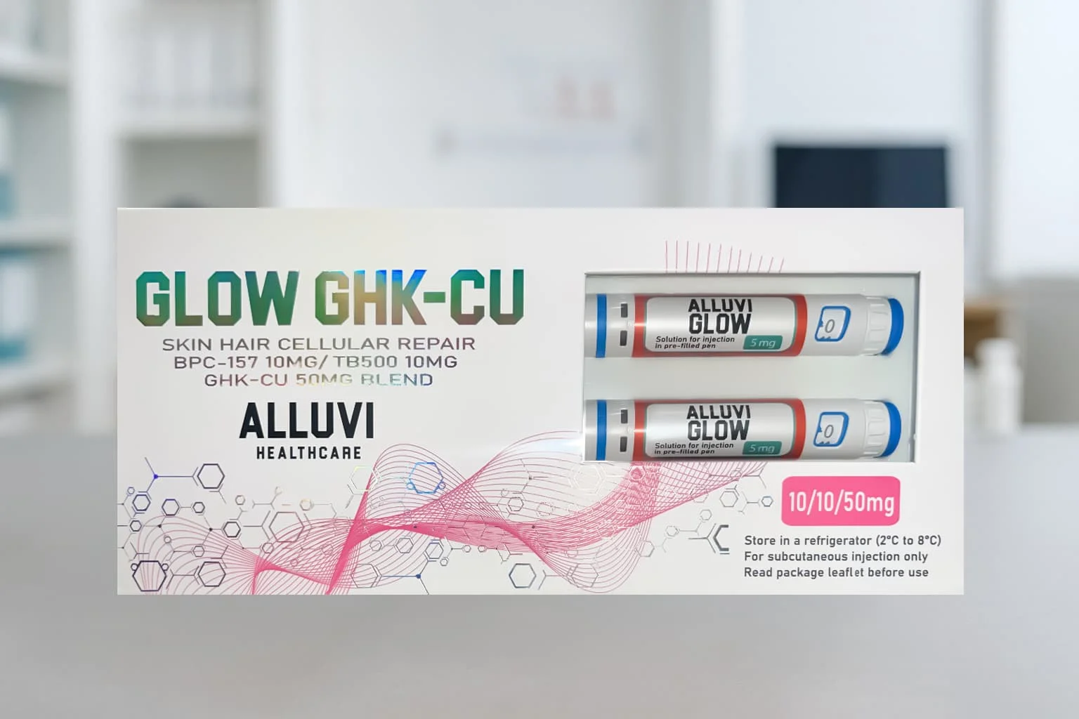 Glow GHK-Cu skin hair UK — RetatrutidUK